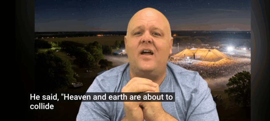 He said Heaven and Earth are about to collide, 17:24.